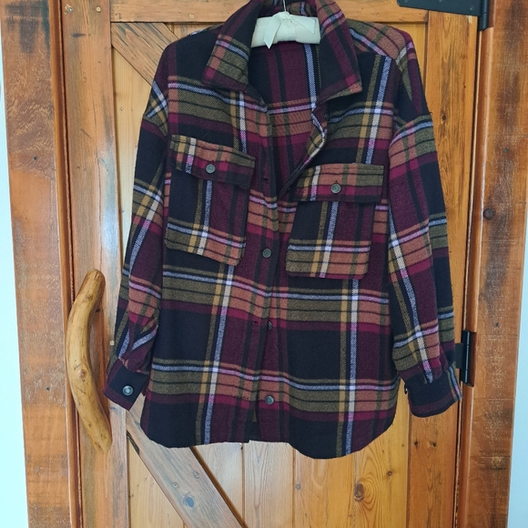 Plaid Shacket by Dex - Picture 10 of 12